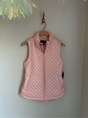 Marc New York Powder Pink Quilted Vest Size Small